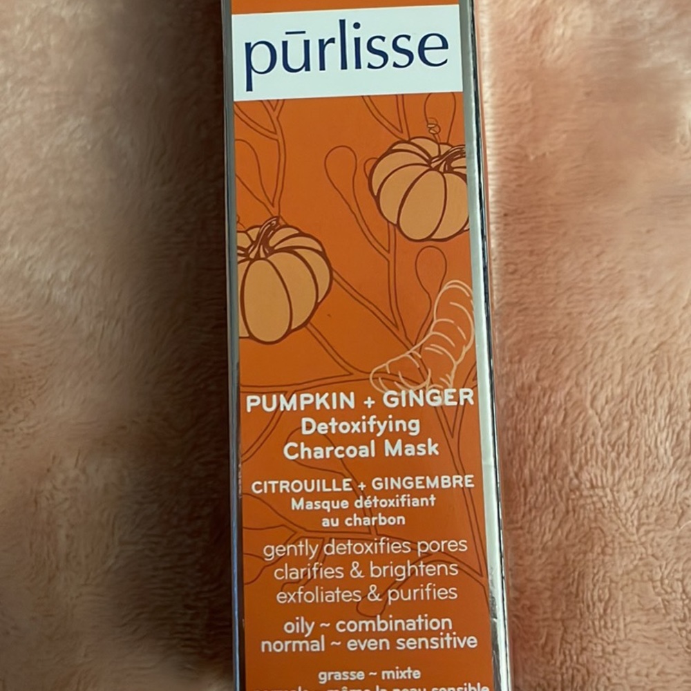Purlisse pumpkin & ginger charcoal mask